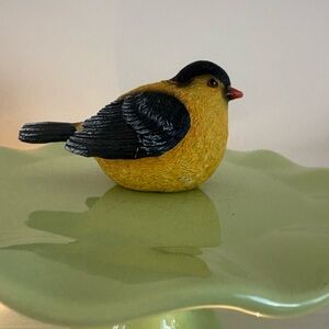 Yellow and Black Bird Figurine